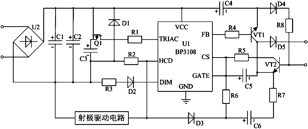 Power supply circuit for LED