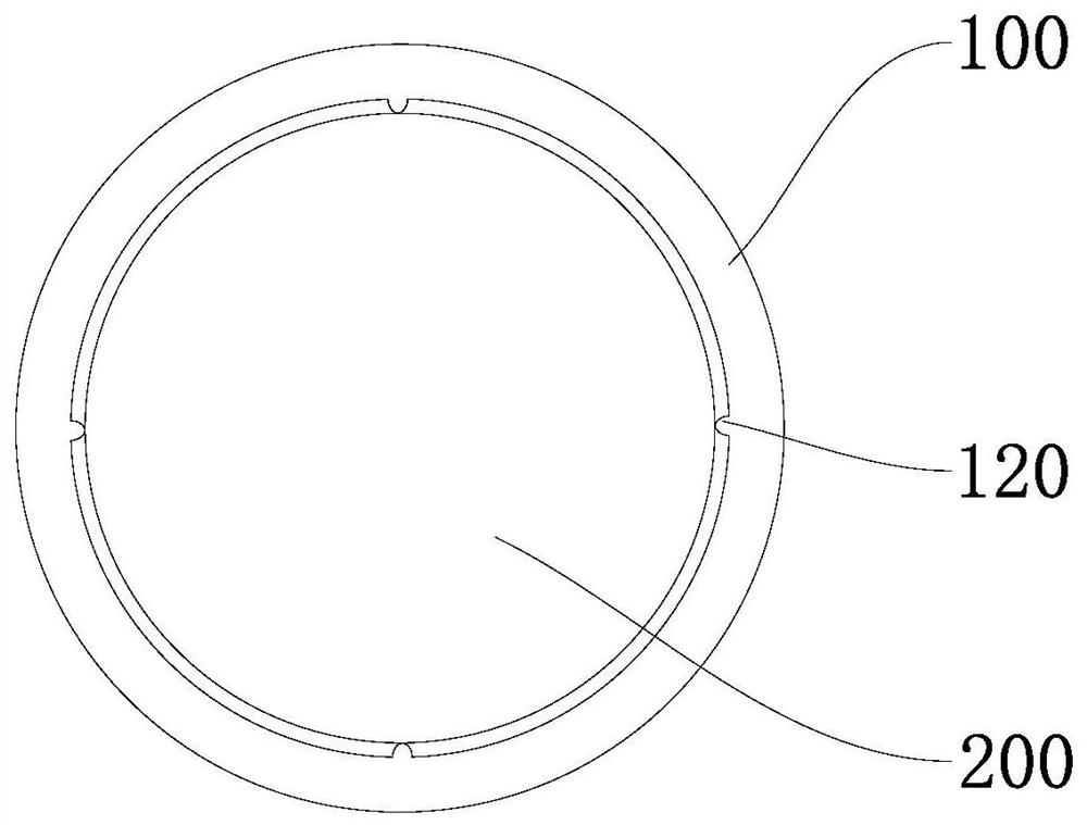 Combined firework launching barrel and combined firework with same