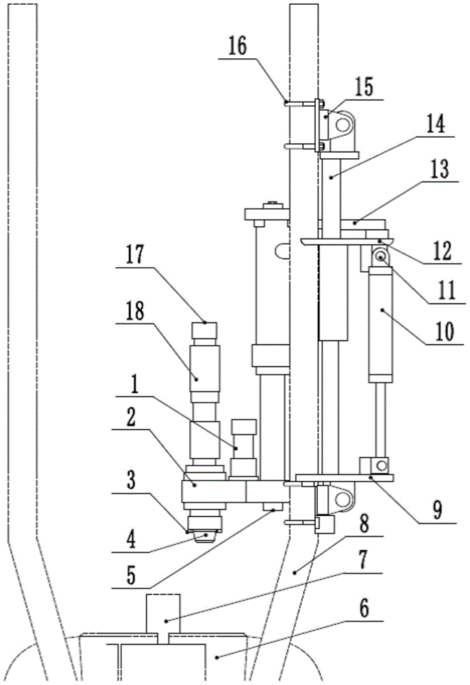 Tripping pipe column drilling fluid injection and circulation device and method