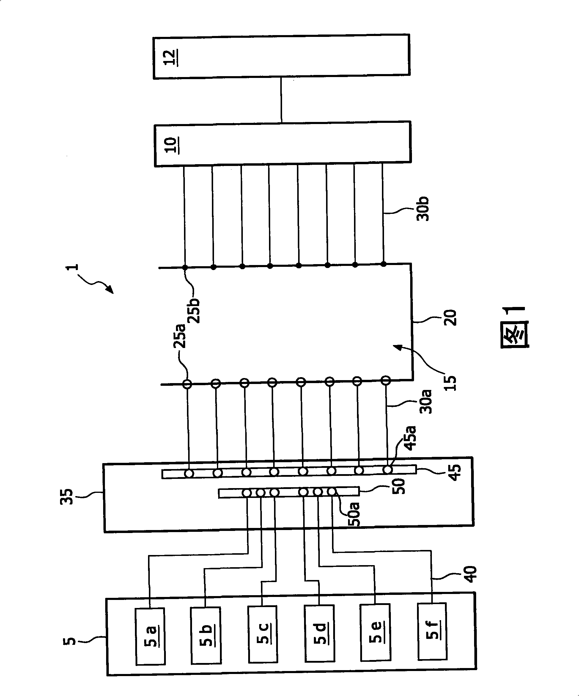 Device for imaging an interior of a turbid medium