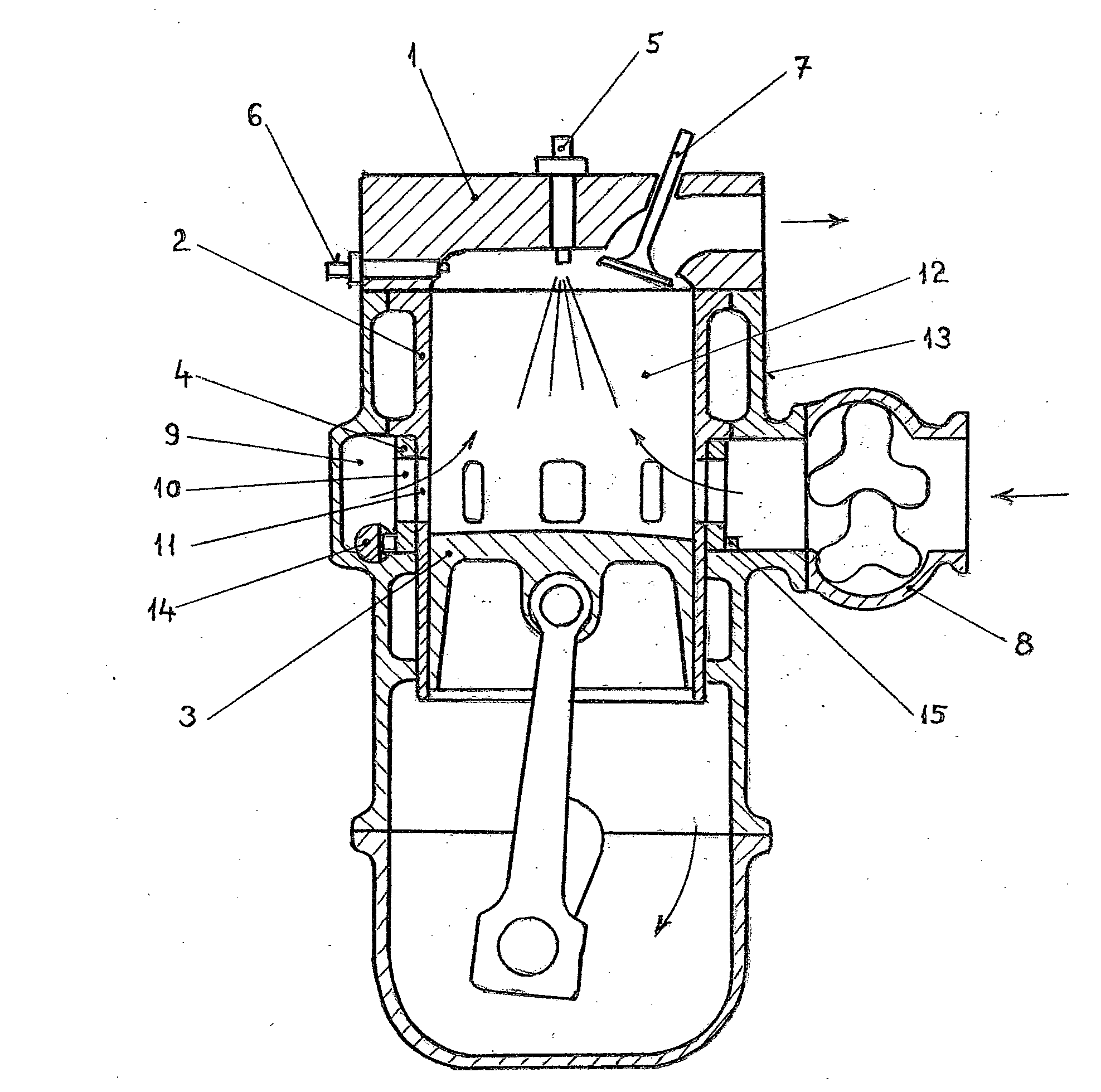 Two-stroke spark-ignition engine