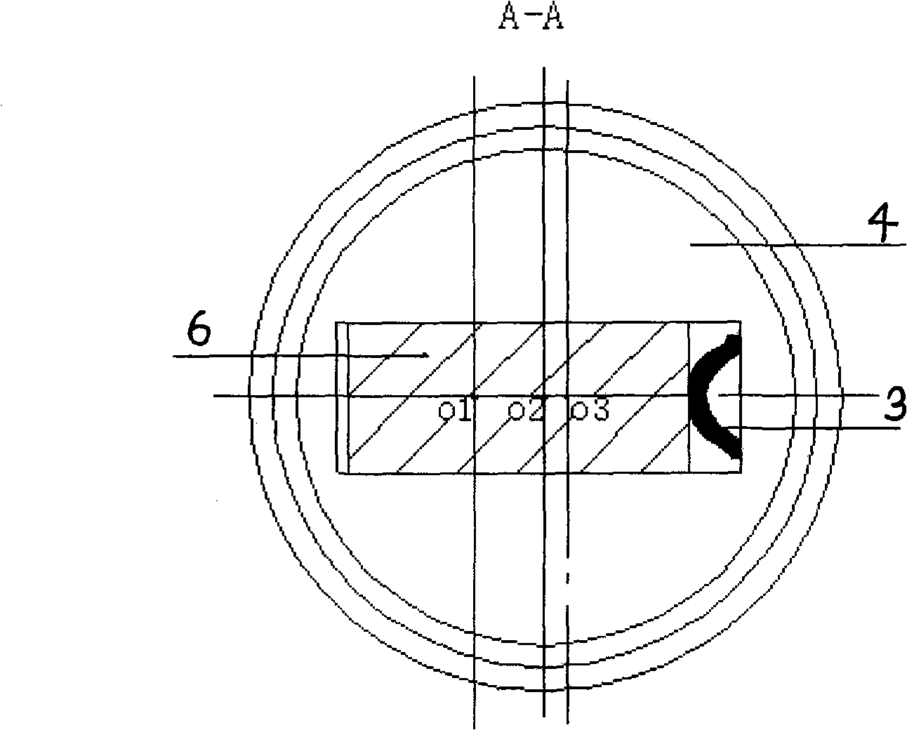 Mechanism for regulating elasticity lining of frequency-changing cyclone compressor
