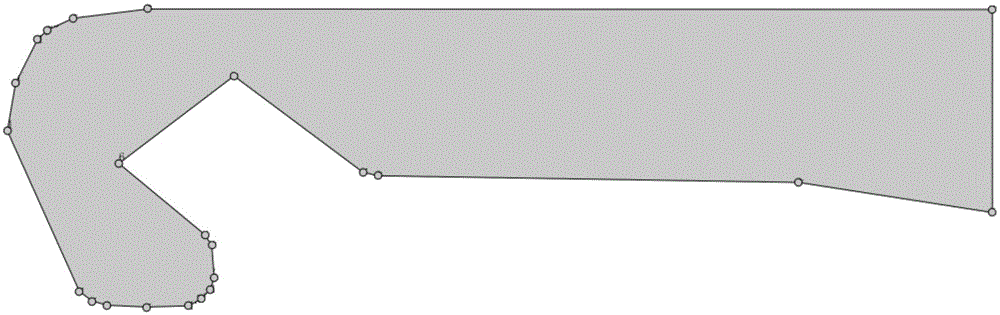 Polygon compressing method and device