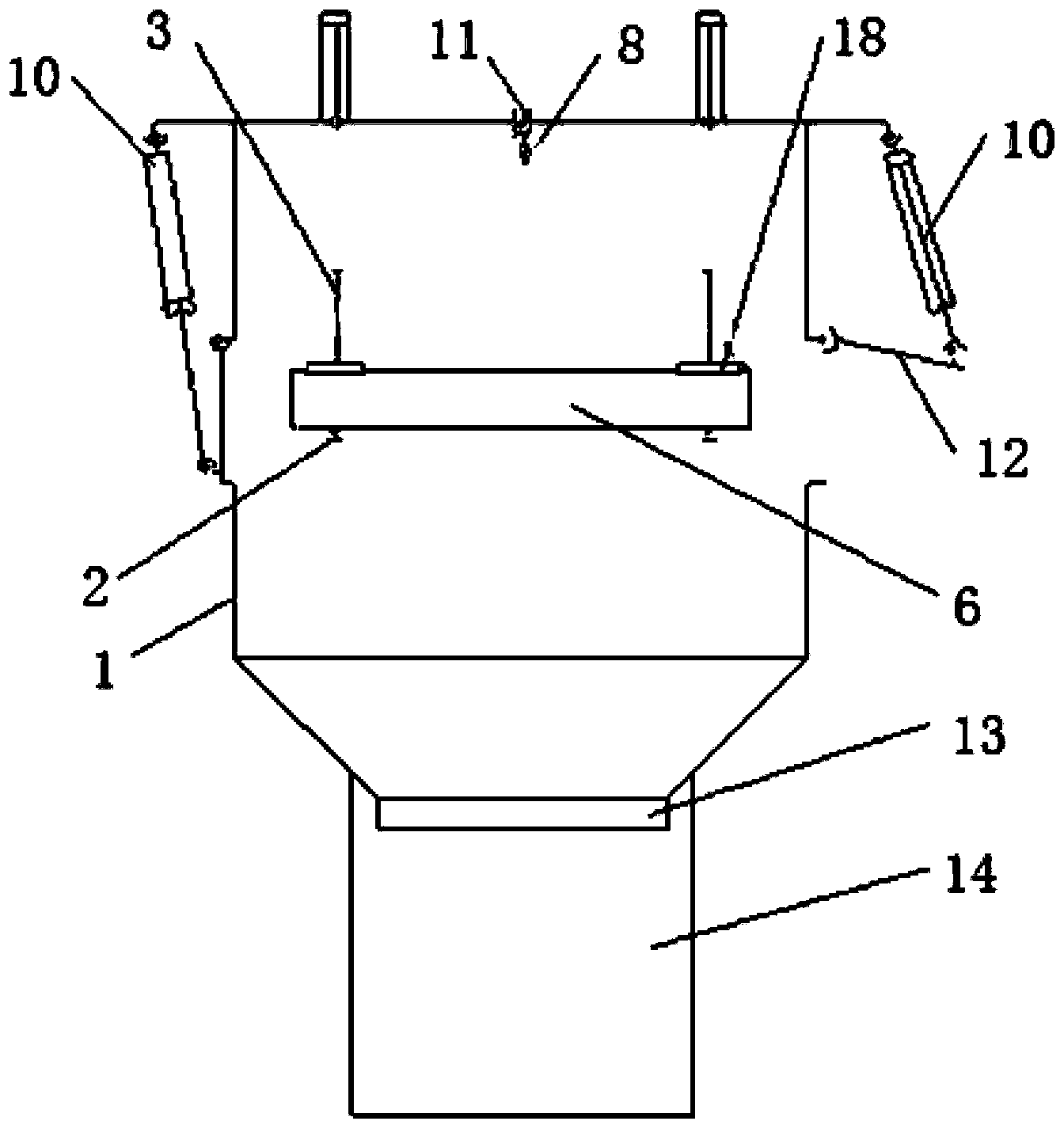 Fully-sealed airflow cracking and automatic receiving integrated device