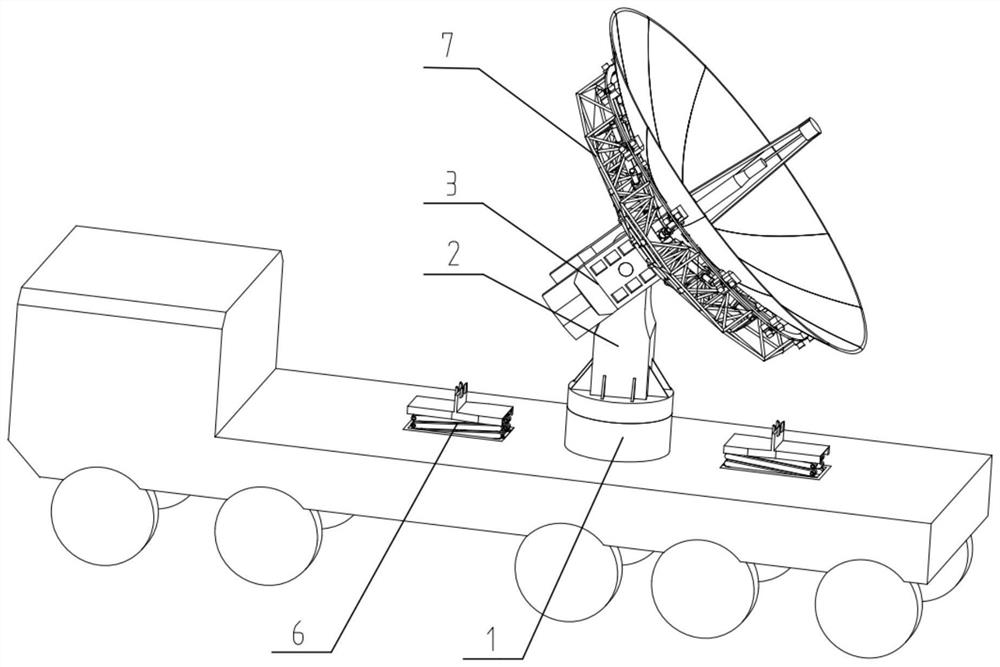 Large vehicle-mounted parabolic antenna capable of being folded and unfolded repeatedly