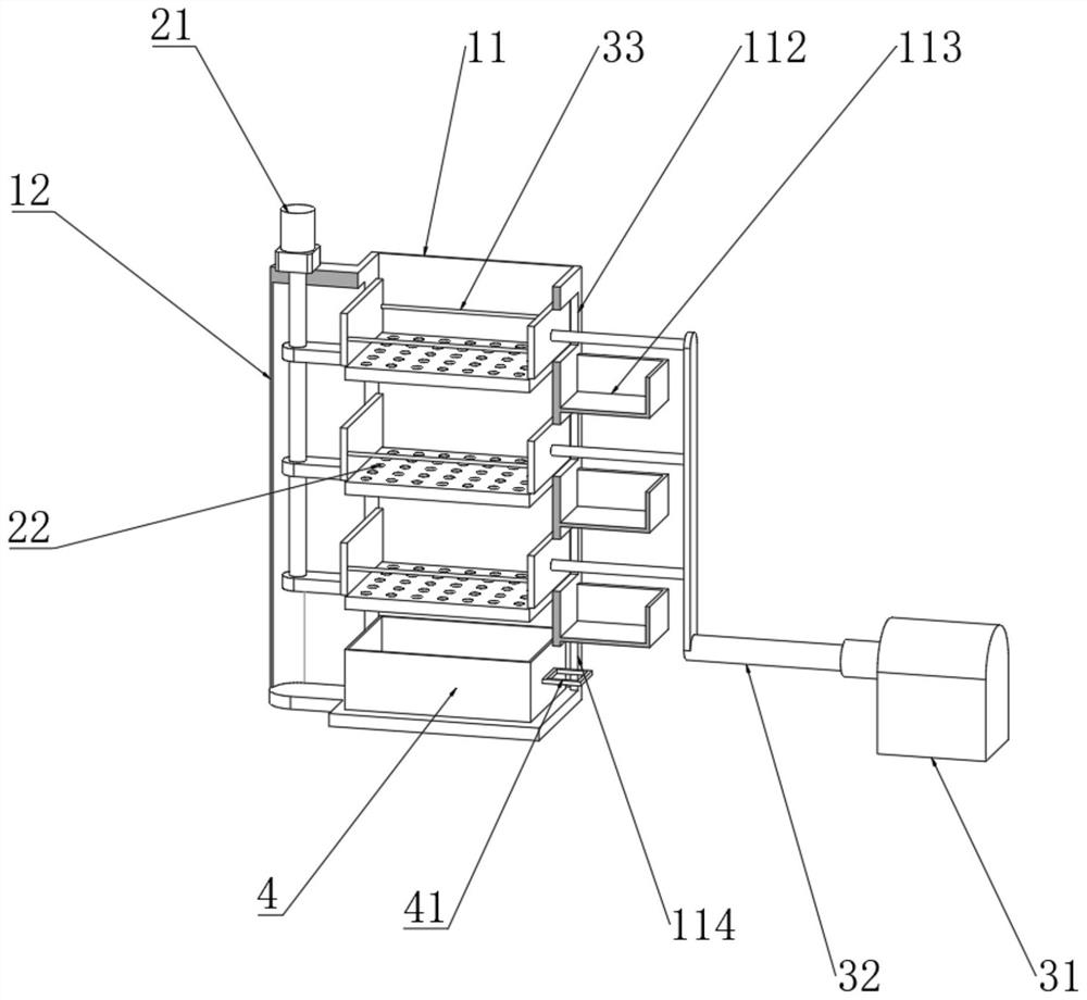 Efficient solid waste sorting treatment device