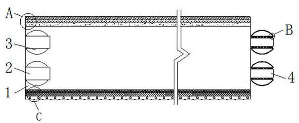 Wear-resistant and flame-retardant composite PVC (polyvinyl chloride) floor