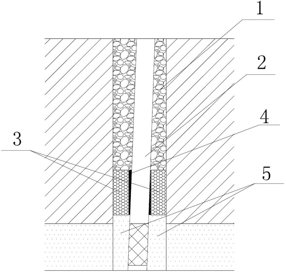 Method for preventing blocking and water gushing in recharge well