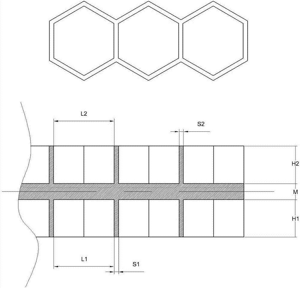 Magnesium alloy helmet adopting honeycomb reinforcing ribs