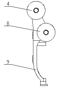 Engine end face pulley arrangement structure