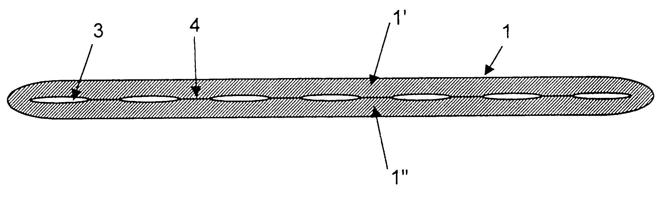 Flattened tubular film and process for manufacturing such a film