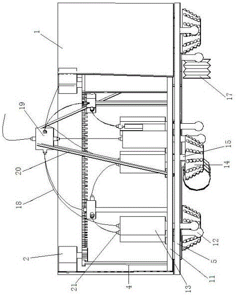 A cutter head device for impacting hard rock with large diameter and full section