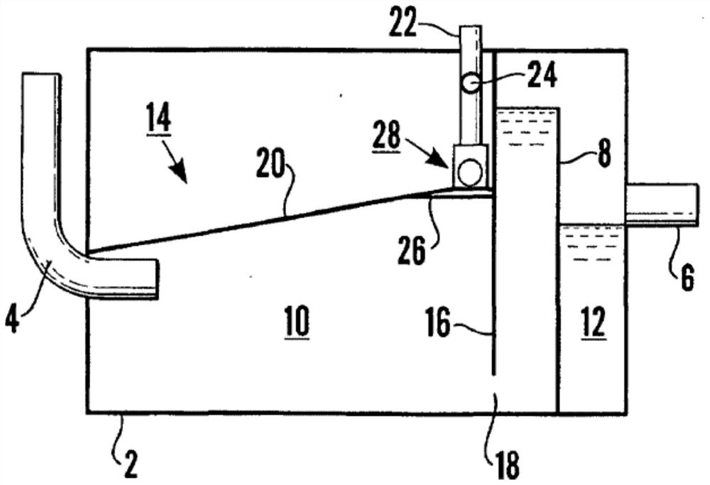 Device for removing fat, oil and/or fat fat from water