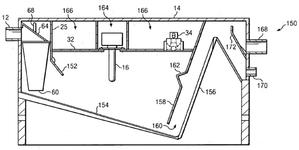 Device for removing fat, oil and/or fat fat from water