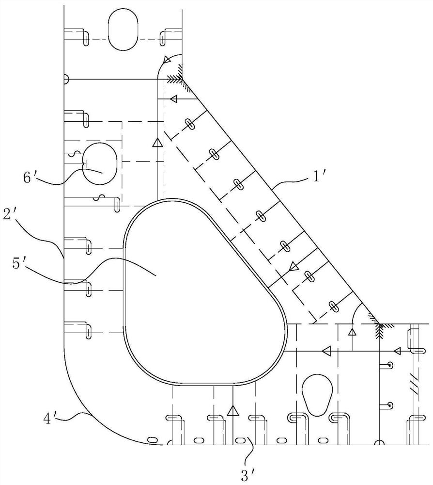 Arrangement method of ship bilge structure, ship bilge structure and ship