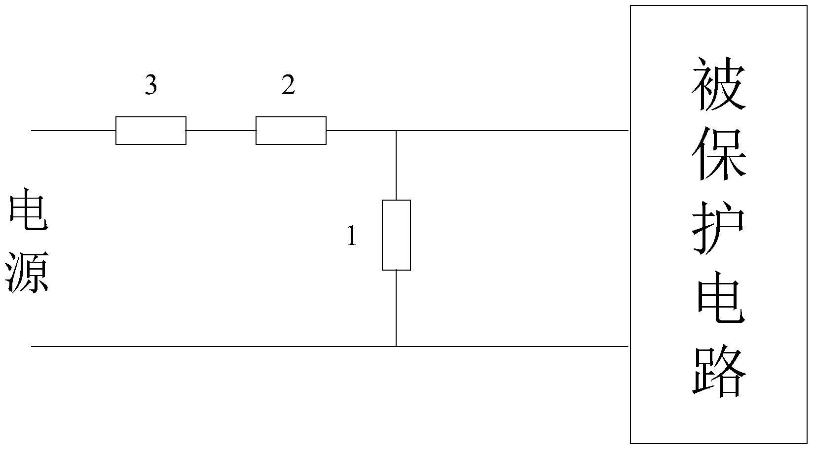 Protective circuit based on PTC thermistor