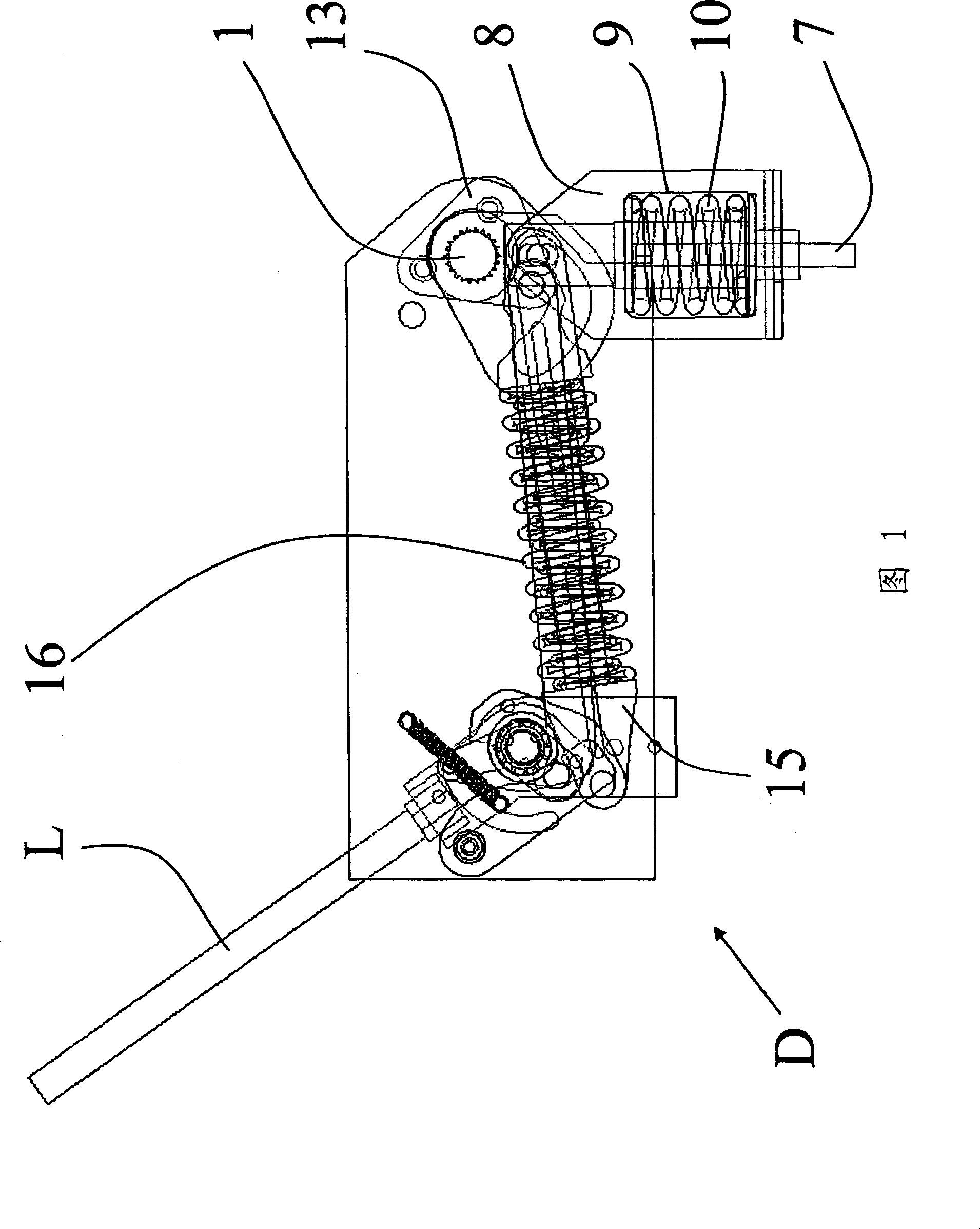 Device for controlling the opening and/or closing of the electrical contacts in an electrical apparatus and electrical apparatus containing such a device