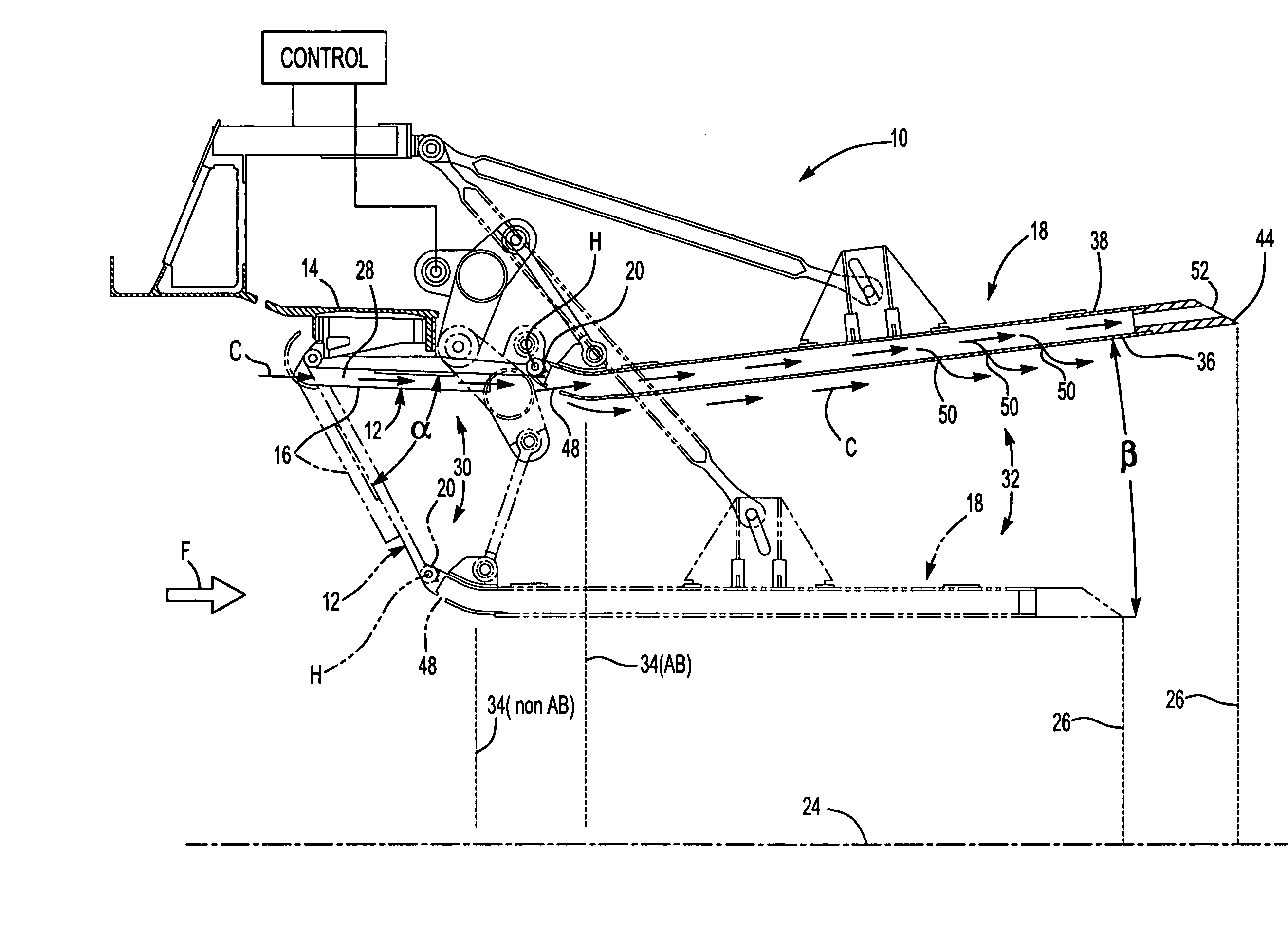 Convergent/divergent nozzle with modulated cooling