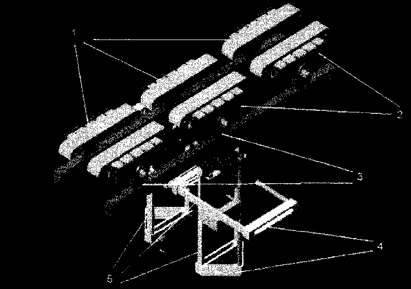 Icing high-voltage wire line walking operation platform