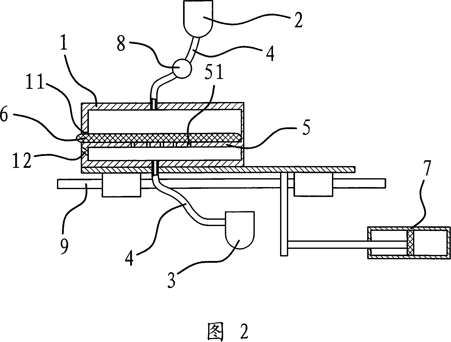 Mechanism for coating adhesive used for medical instrument assembling