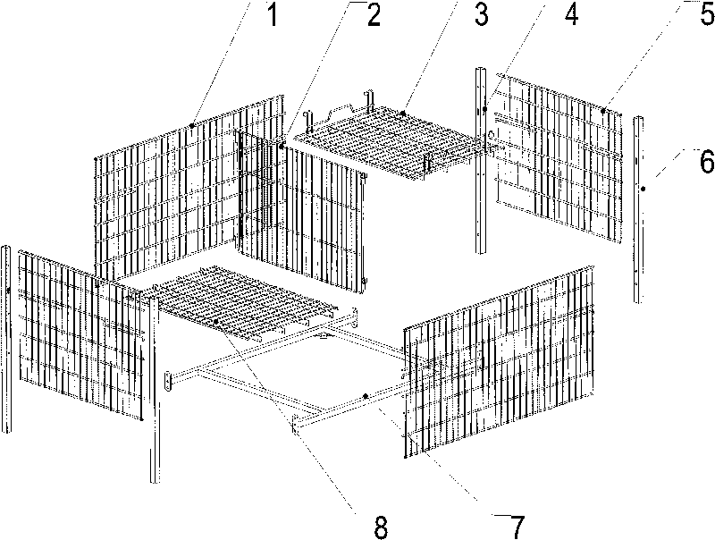 Netting type sales promotion frame