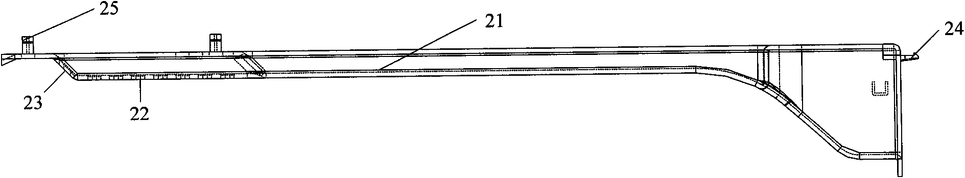 Air duct device of drawer type storeroom and refrigerator comprising same
