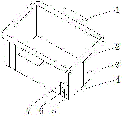 Food logistics box with constant-temperature sterilization function