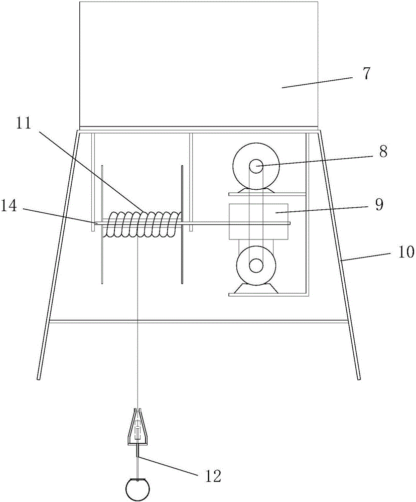 Automatic detection device and method for underwater concrete casting interface