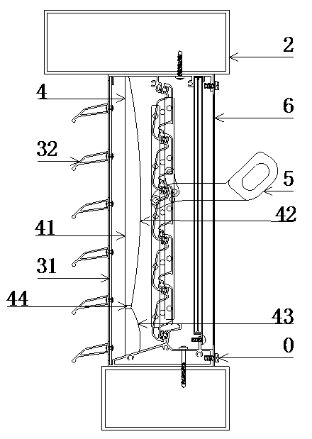 Reflection glass curtain wall with anti-mosquito collection nets