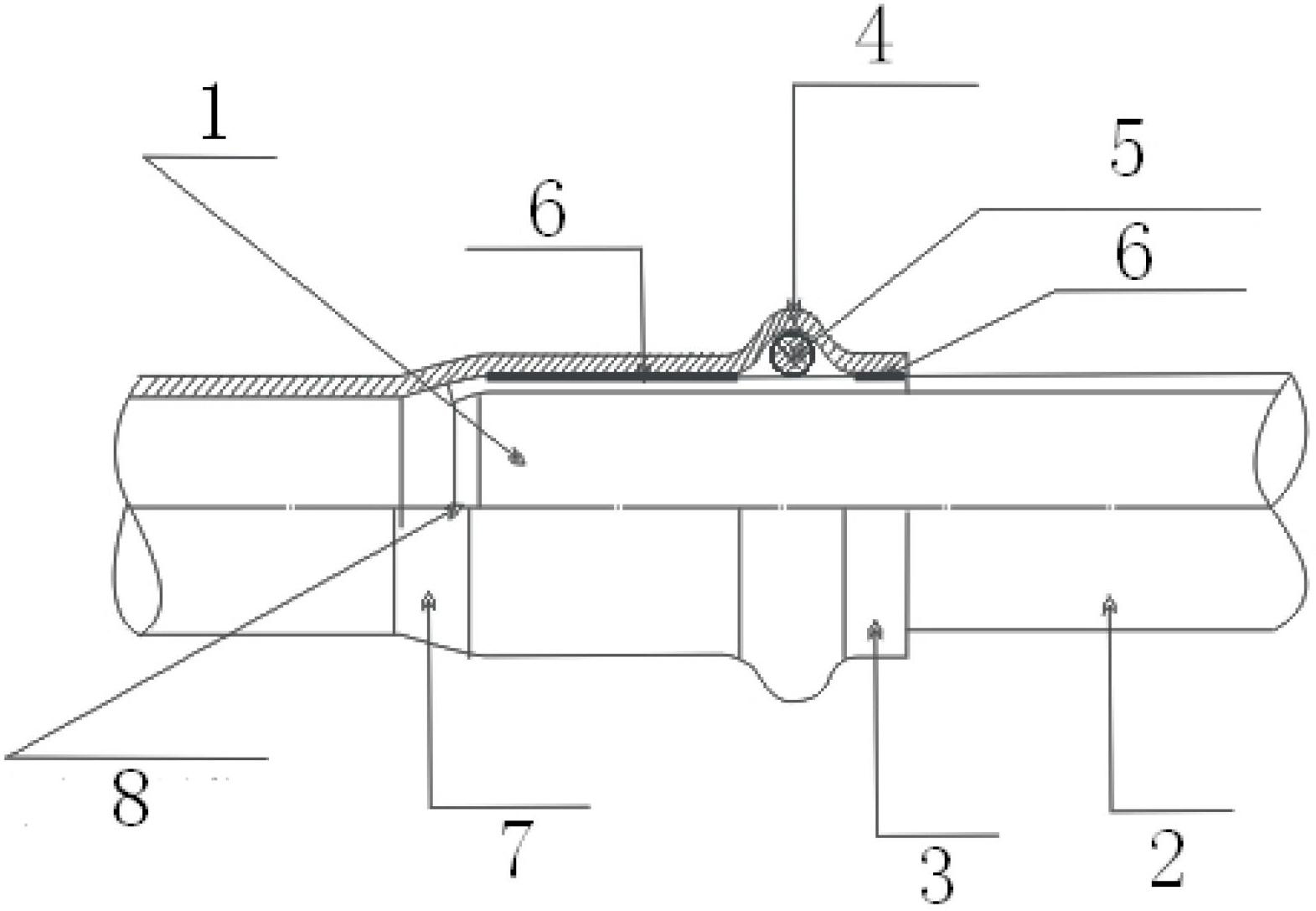 Process method for connecting metal-extrusion type pipe fitting with high infiltration prevention