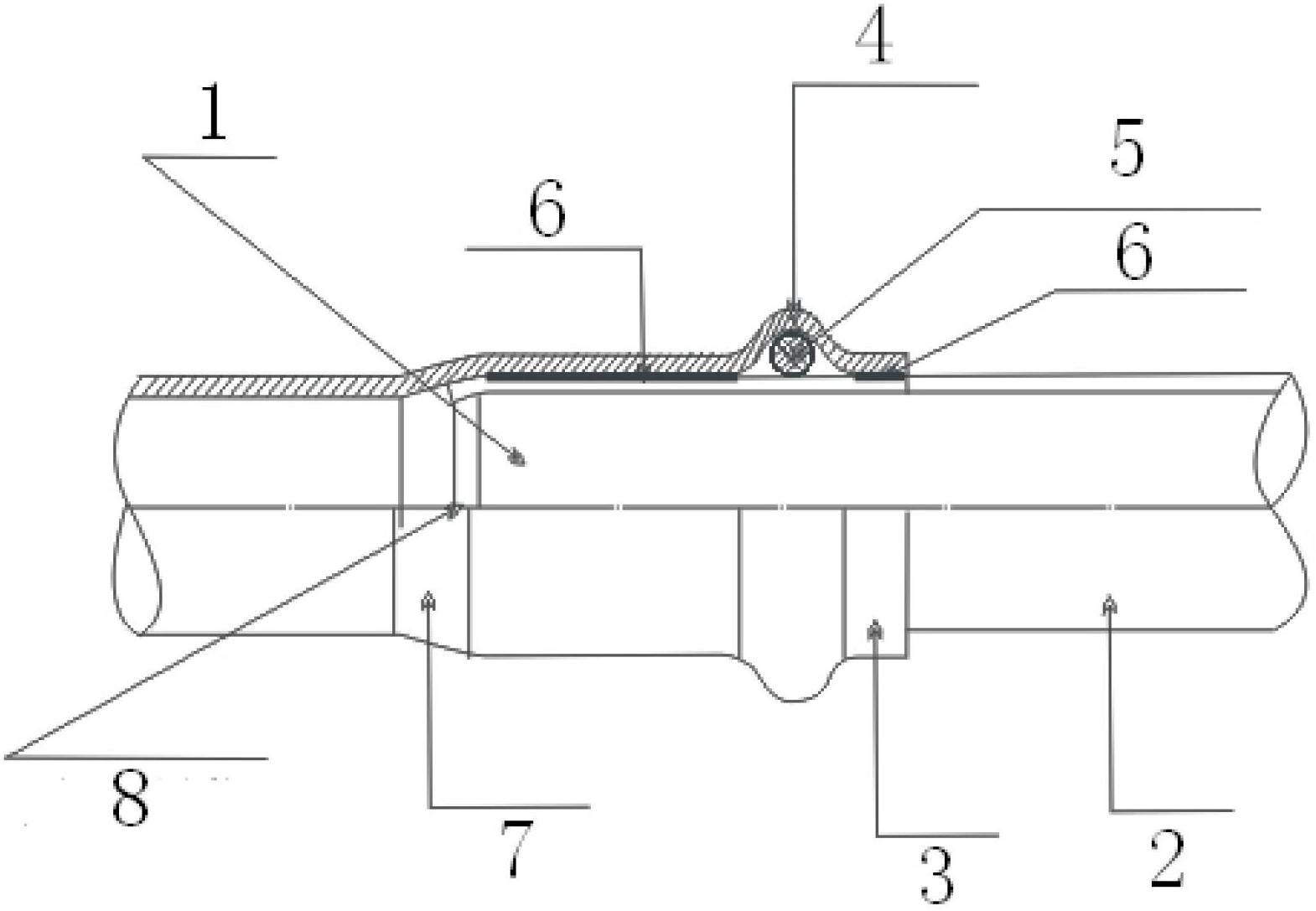 Process method for connecting metal-extrusion type pipe fitting with high infiltration prevention