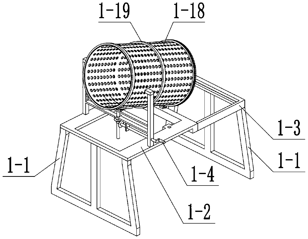 Screening device for construction aggregate