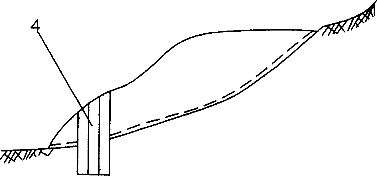 Design method of reinfored rift pile for securing slope