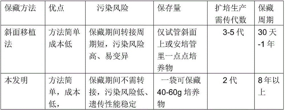 Simple method for preserving rhizopus oryzae strains for brewing fermented glutinous rice for long time