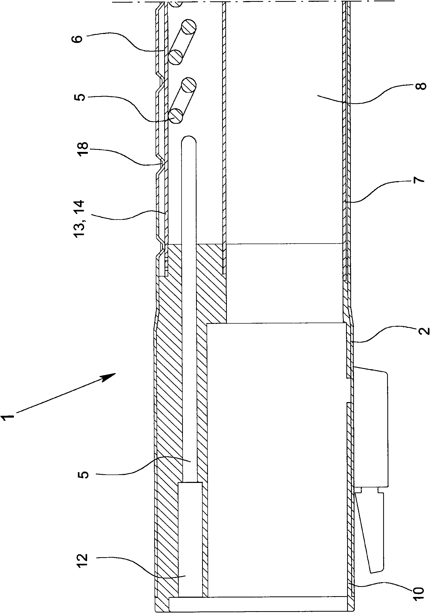 Telescoping tube system for vacuum cleaner