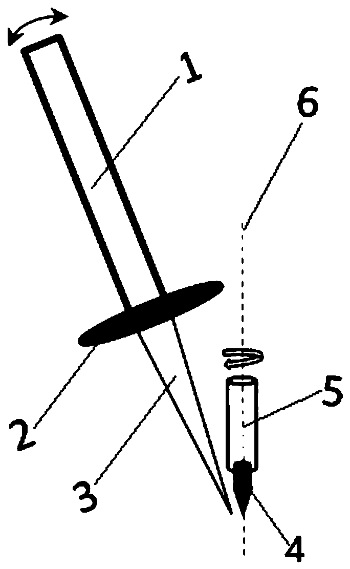 Method for machining single-tip cone of cathode emitter through laser