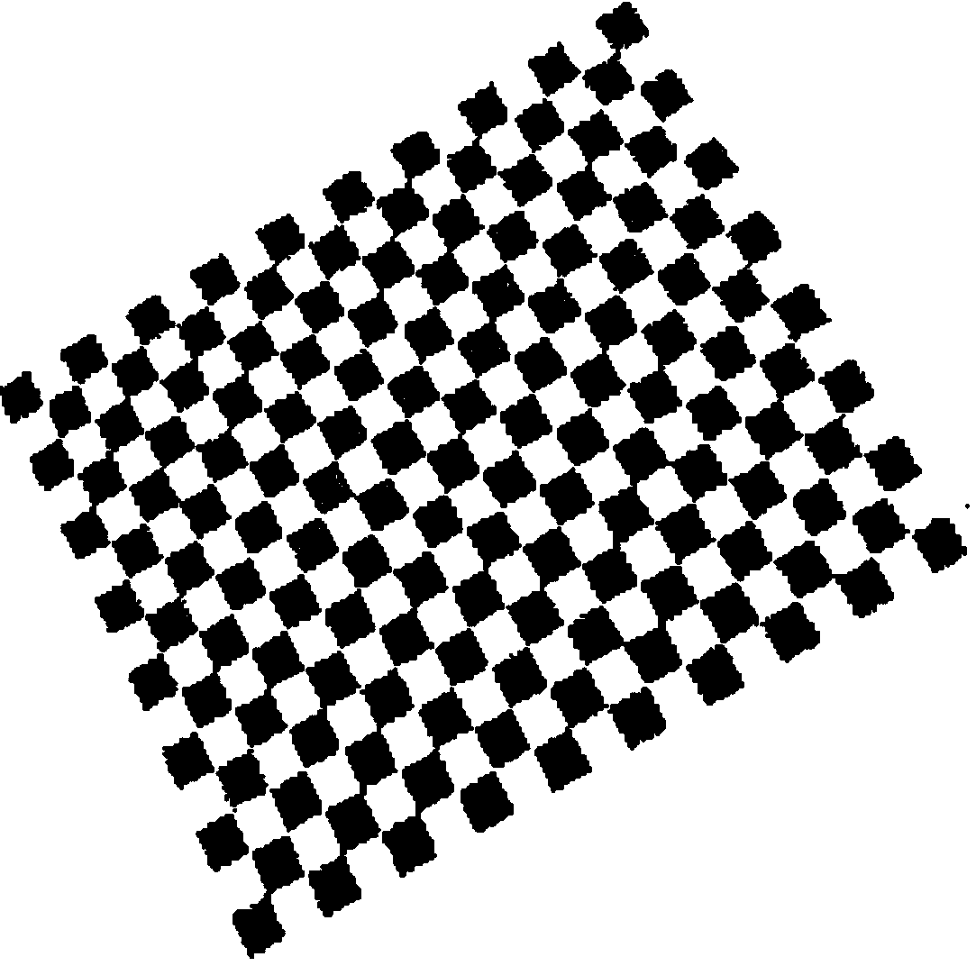 Detection method for black and white checkerboard image corners based on least square optimization