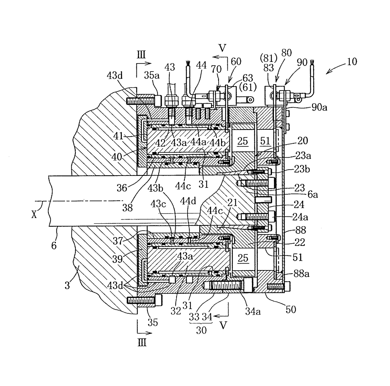 Slide lock apparatus for press machine