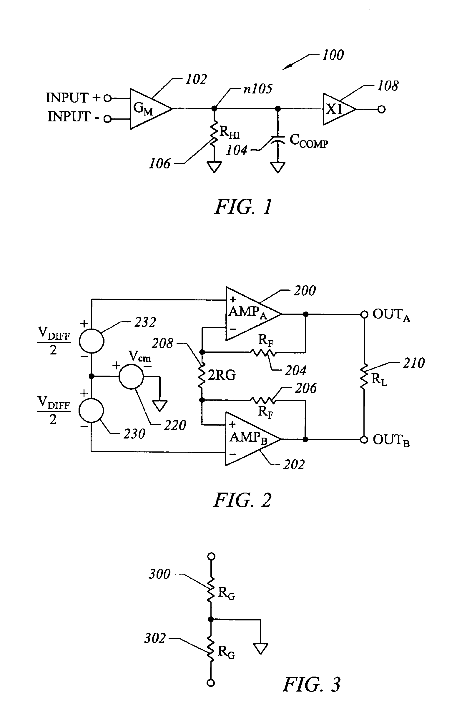 Common-mode and differential-mode compensation for operational amplifier circuits