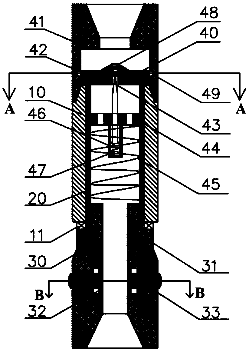 Rotary drill string directional drilling short section and drilling method