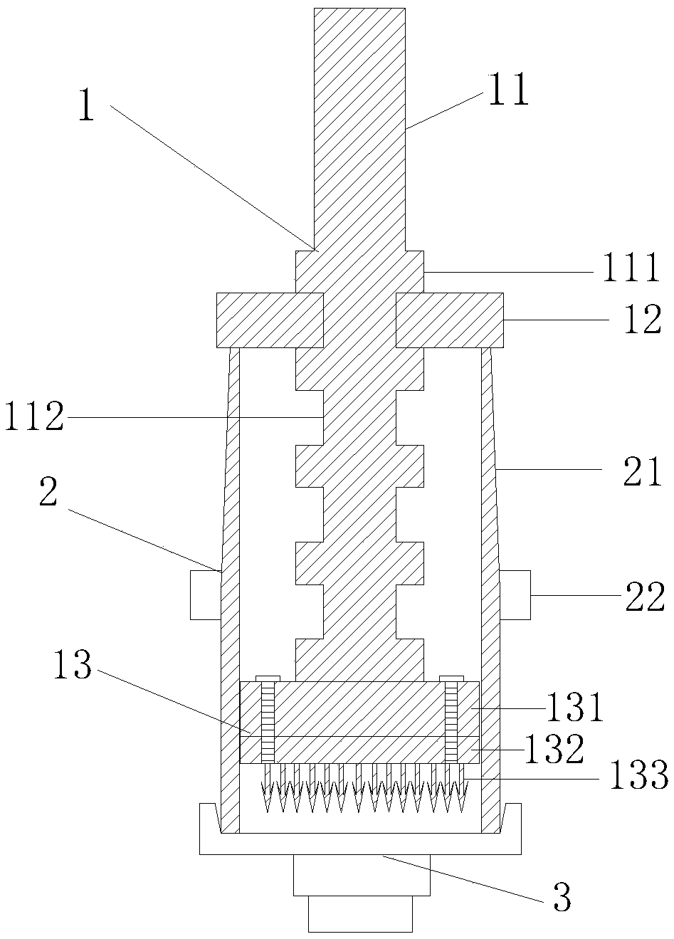 Layered compaction instrument of static triaxial test remolded soil