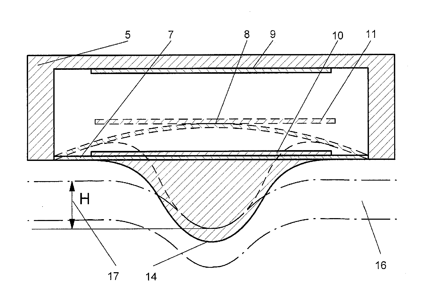 Method and device for monitoring biomechanical properties of the eye