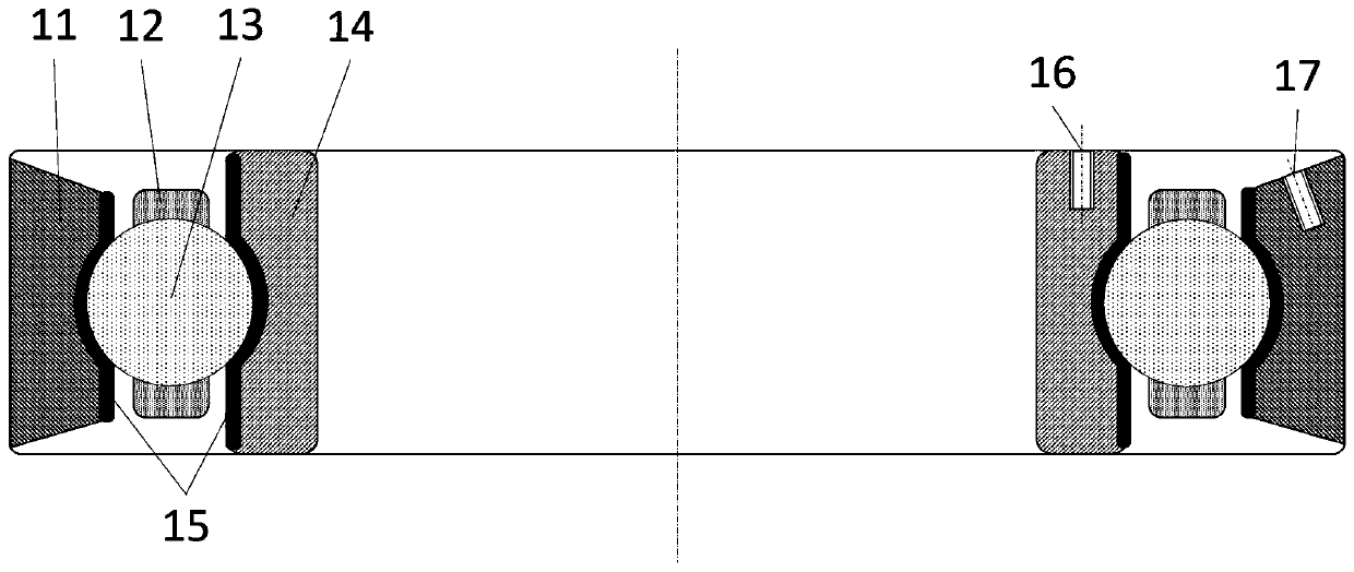 Rolling transmission device plated with super-lubricative solid thin film