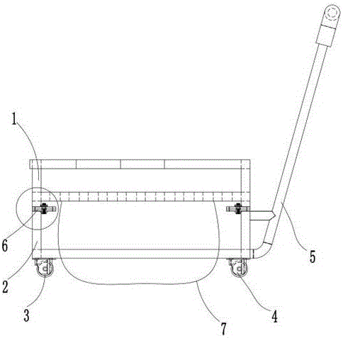 Split damping cart and damping method