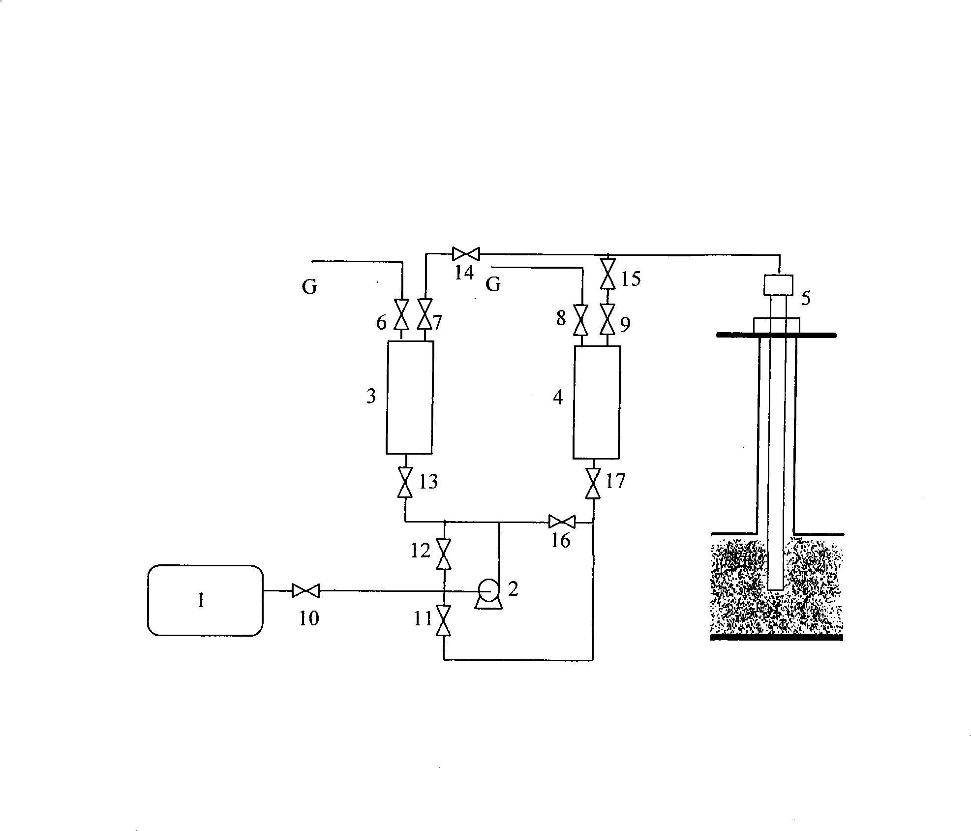 Oil gas well gas injection oil extraction gas production technological process