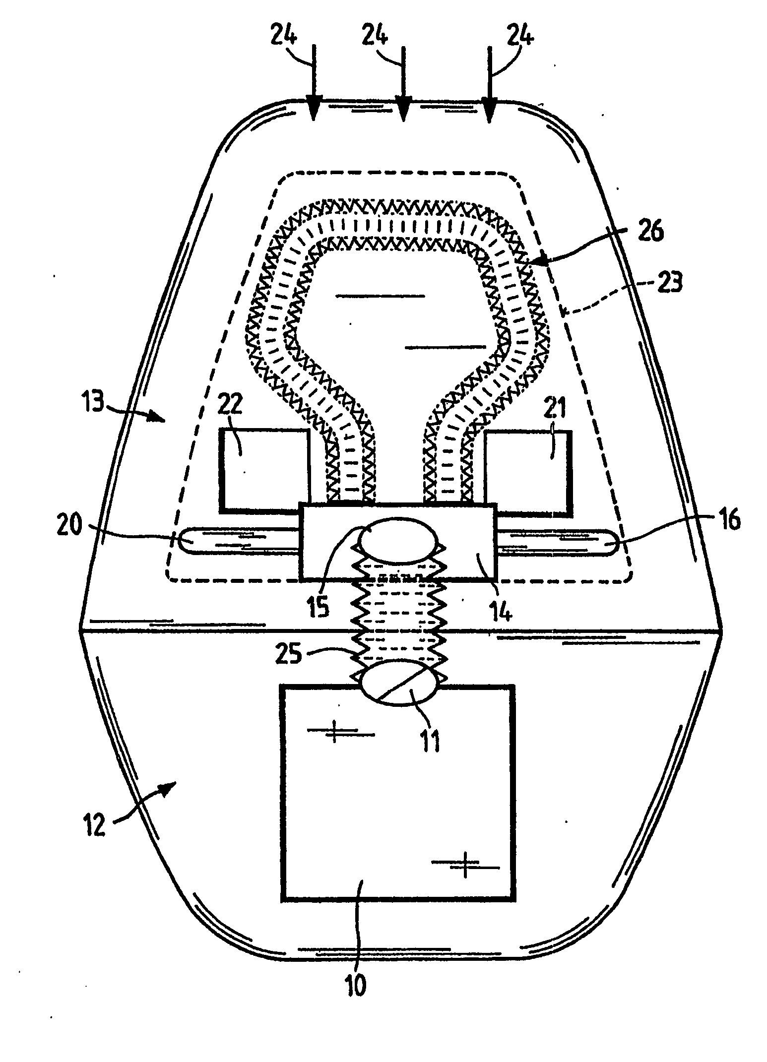Intake filter for an internal combustion engine of a motor vehicle