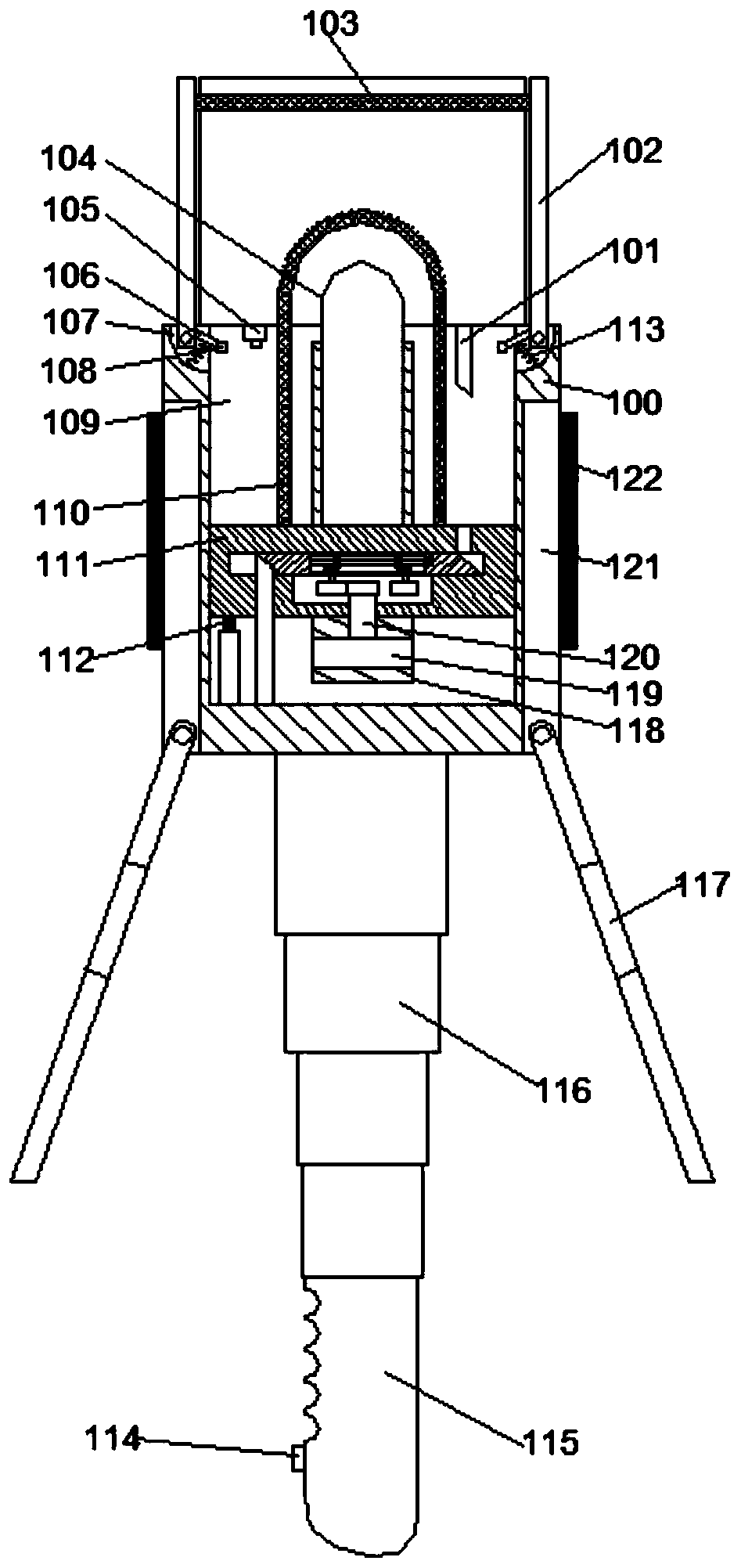 Recording device capable of preventing noise in film and television engineering