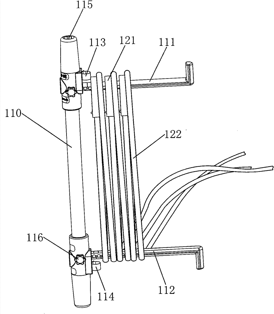 Detachable or short-rod carrying type short-circuit earthing wire winding method and winding mechanism