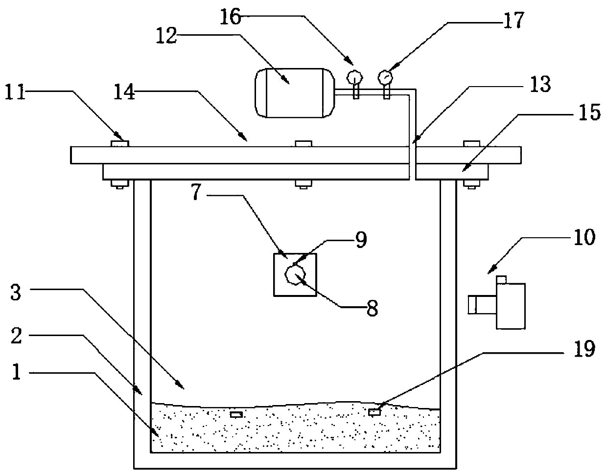 A dynamic collision test device for simulating deep-sea mid-shell structures and seabed