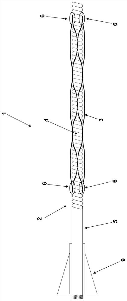 Device for introducing implants